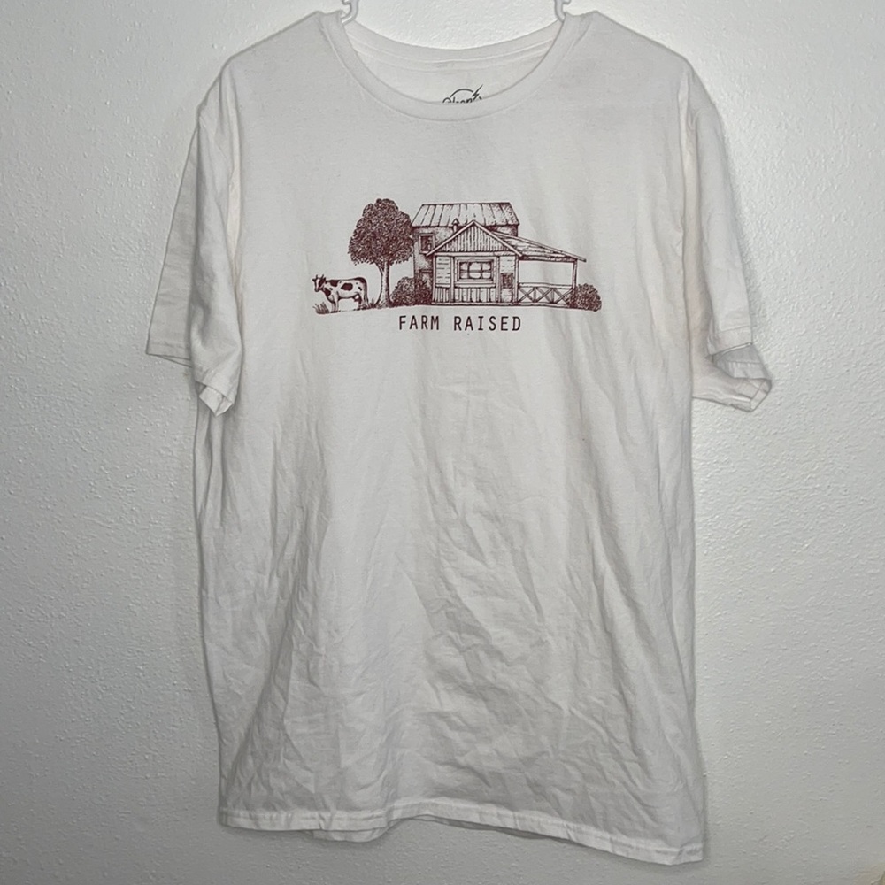Young Men’s Large White T-shirt